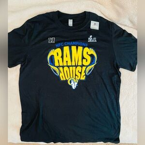 Fanatics Black Cotton T-Shirt “Rams House”
LA Rams NFC Champions Men’s Large.